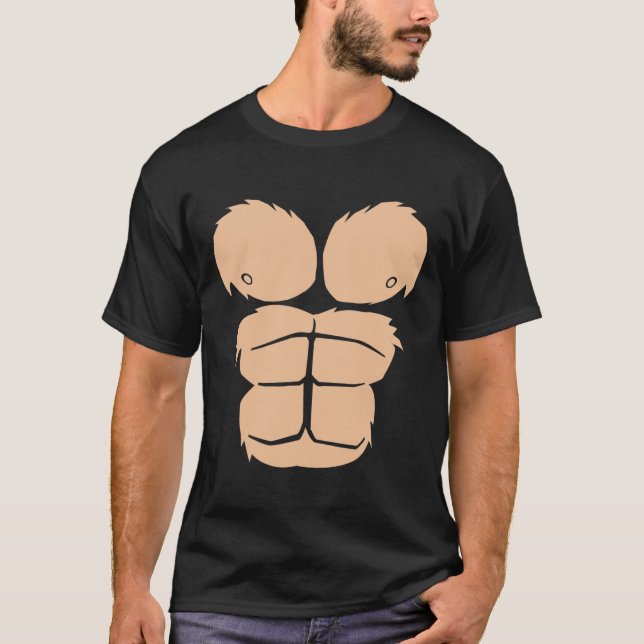 T-shirt Costume d'Halloween Amusant Singe Gorille Costume  (Devant)