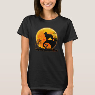 T-shirt Costume d'Halloween Chien de Berger Belge et Lune