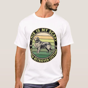 T-shirt Costume d'Halloween de Golden Retriever effrayant