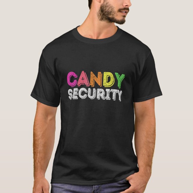 T-shirt Costume d'Halloween de sécurité Candy (Devant)