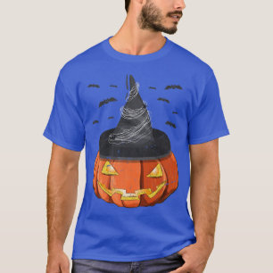 T-shirt Costume d'Halloween Éffrayant Jack-o'-lantern Casq