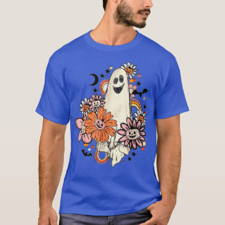 T-shirt Costume d'Halloween Fantôme Hippie Retro Super