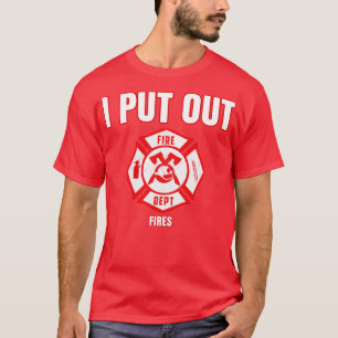 T-shirt Costume d'Halloween Funny pompier J'ai mis le feu