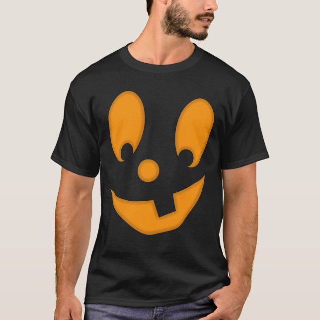 T-shirt Costume d'Halloween Jack-O-Lantern (Devant)