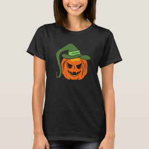 T-shirt Costume d'Halloween paresseux de citrouille effray