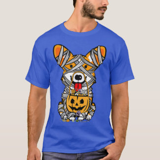 T-shirt Costume d'Halloween pour chien Mummy de Corgi gall