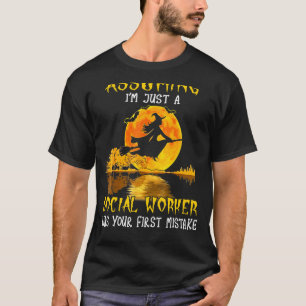 T-shirt Costume d'Halloween pour sorcière ouvrière sociale