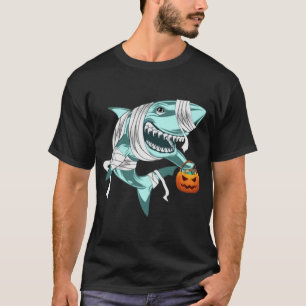T-shirt Costume d'Halloween Requin Citrouille cauchemar É