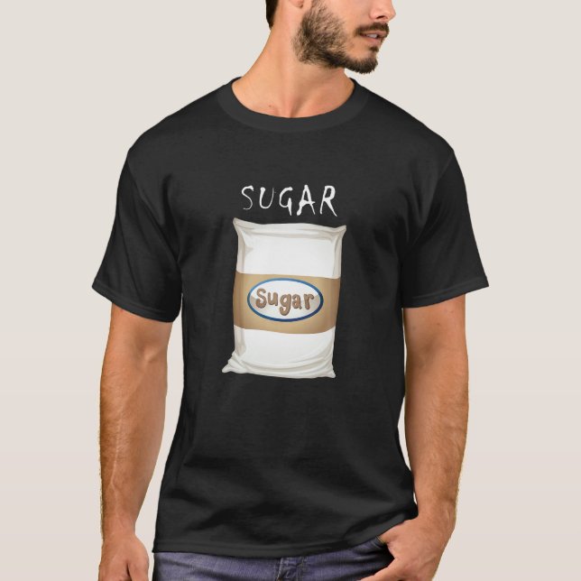 T-shirt Costume d'Halloween sucre (Devant)