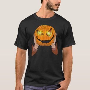 T-shirt Costume d'hommes sans tête Tête de citrouille pour