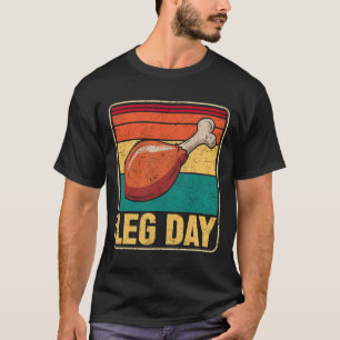 T-shirt Costume drôle de jour de jambes Jour de la dinde P