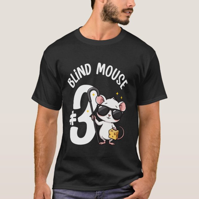 T-shirt Costume du groupe Halloween à trois souris aveugle (Devant)