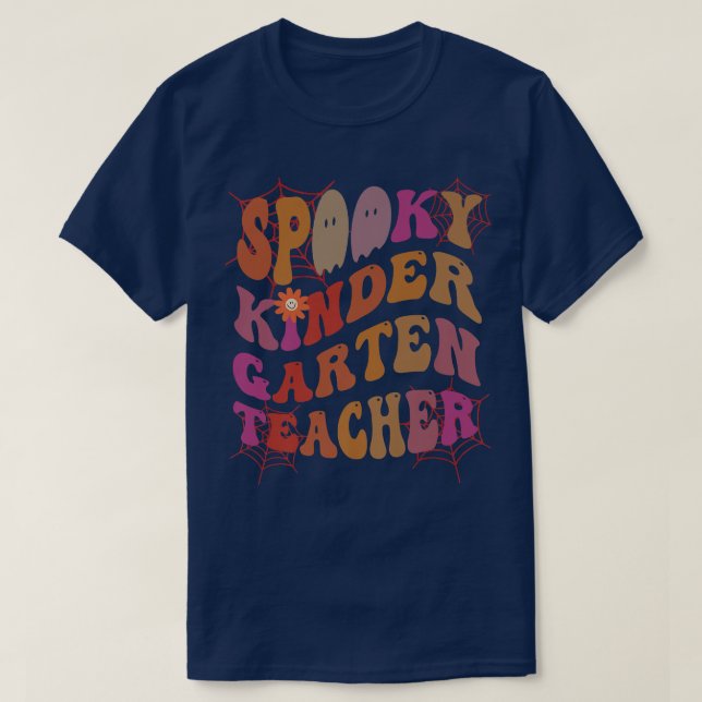 T-shirt Costume ENSEIGNANT éffrayant KINDER GARTEN This Is (Design devant)