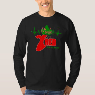 T-shirt Costume Femme Noire Aka Rose devient rouge pour le