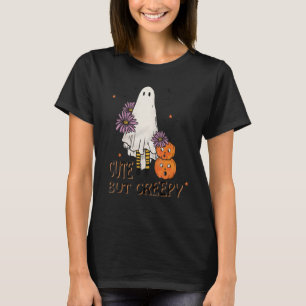 T-shirt Costume floral Hallowe mignon mais Déplaisant en f