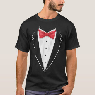 T-shirt Costume Formal Party Funny Bow Tie Tuxedo