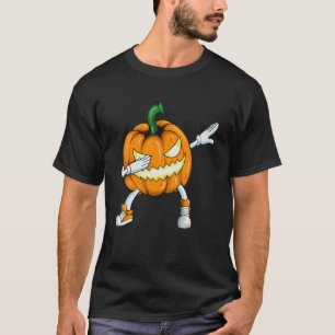 T-shirt Costume Halloween Dab  Tête de citrouille fait Dab