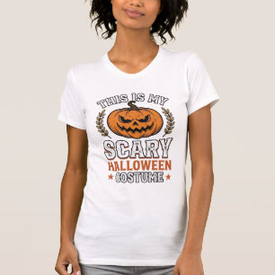 T-shirt Costume Halloween effrayant Citrouille Vecteur Vin