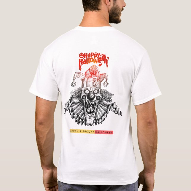 T-shirt Costume Halloween fou en colère Joker (Dos)