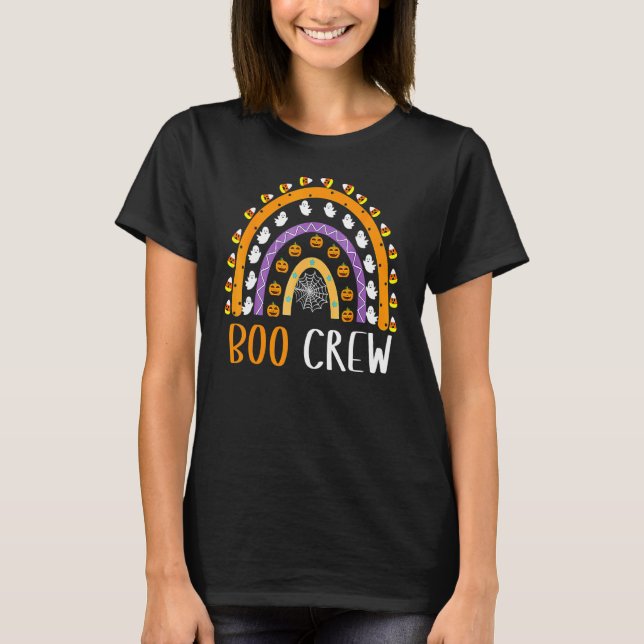 T-shirt Costume Halloween pour enfants Kinder Boo Crew Kin (Devant)
