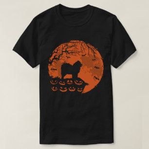 T-shirt Costume Halloween Samoyé Et Lune Drôle Amoureux Ch