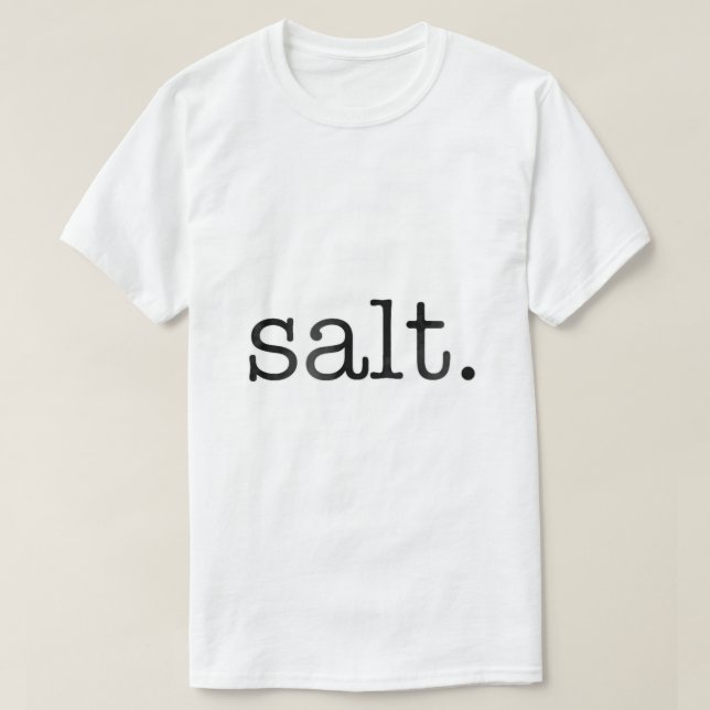 T-shirt Costume Halloween SEL et poivre pour Cou (Design devant)