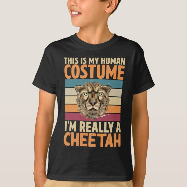 T-shirt Costume humain drôle Cheetah Lover (Devant)