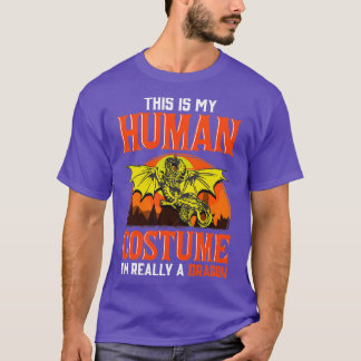 T-shirt Costume Humain Je Suis Vraiment Un Dragon