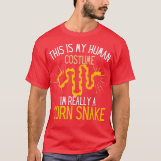 T-shirt Costume Humain Je Suis Vraiment Un Serpent De Corn