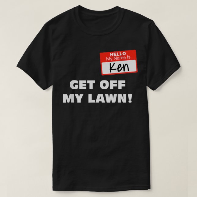 T-shirt Costume Ken Karen Halloween Descendre De Ma Pelous (Design devant)