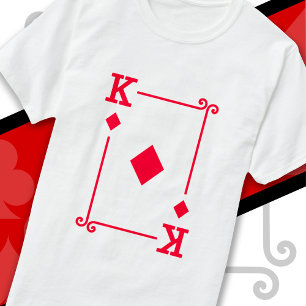 T-shirt Costume King Diamonds Card Cartes de jeu King