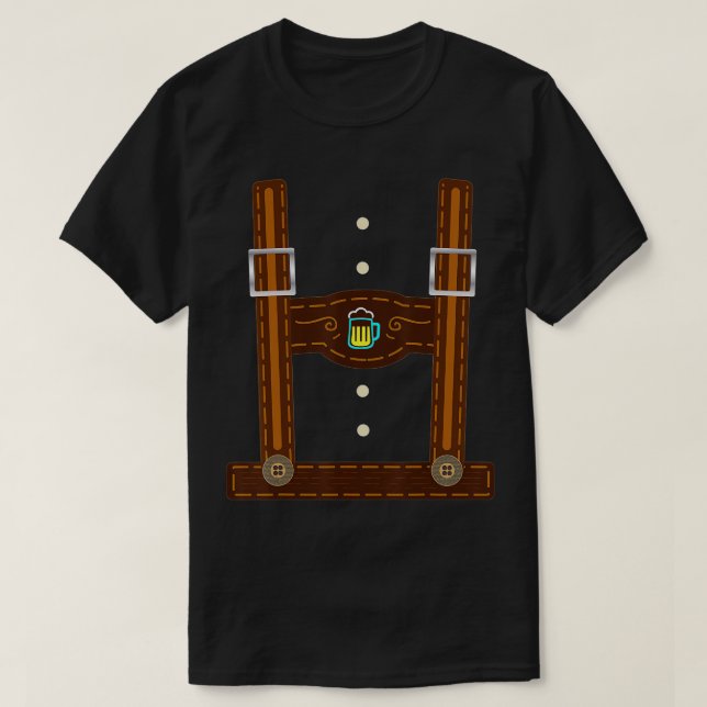 T-shirt Costume Lederhosen Oktoberfest Cadeaux Hommes Alle (Design devant)