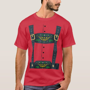 T-shirt Costume Lederhosen Oktoberfest ou Halloween 