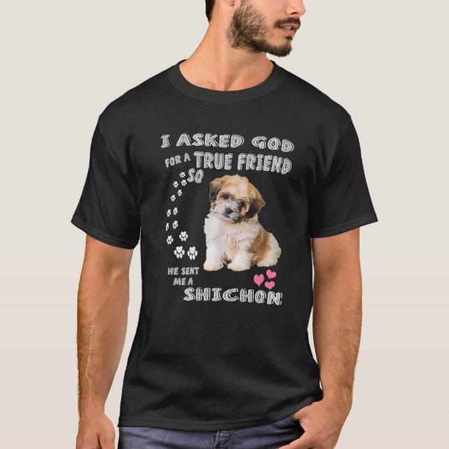 T-shirt Costume maman Chien Zuchon, Chih Tzu-Bichon Mix Co (Devant)