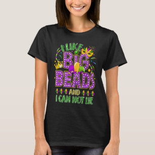 T-shirt Costume Mardi Gras J'Aime Les Grosses Perles Et Je