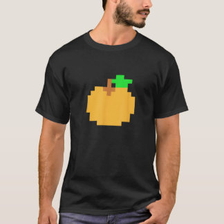 T-shirt Costume Orange Pixel 8 bits de jeu vidéo d'arcade 