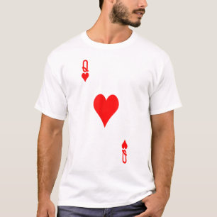 T-shirt Costume Queen of Hearts Halloween Deck of