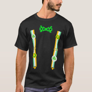 T-shirt Costume Saint-Patrick Trèfle Fer à Cheval Chanceux