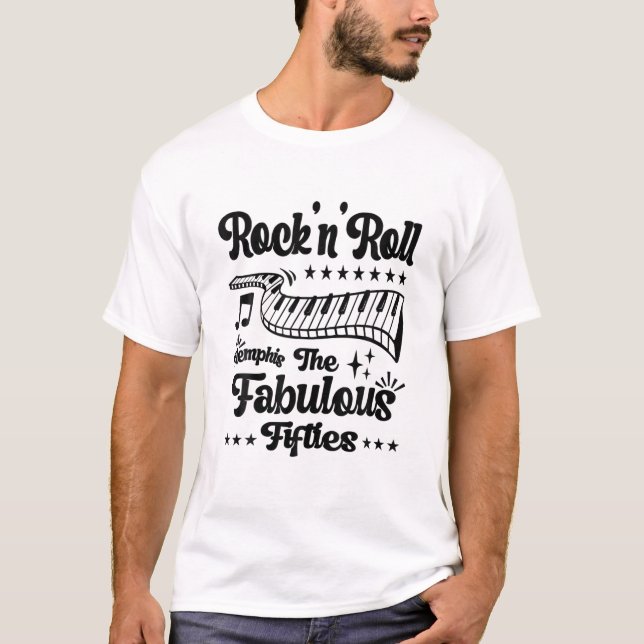 T-shirt Costume Sock Hop 1950 Retro Les années 50 Rockabil (Devant)