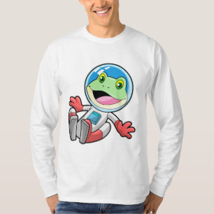 T-shirt Costume spatial de l'astronaute de grenouille