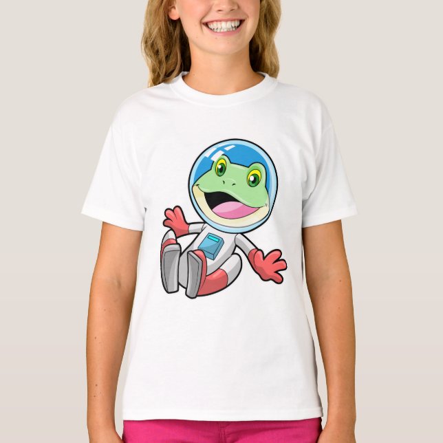 T-shirt Costume spatial de l'astronaute de grenouille (Devant)
