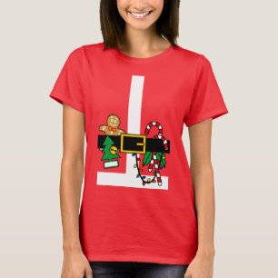 T-shirt Costume tenue de Père Noël drôle de Noël