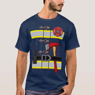 T-shirt Costume uniforme do-it-yourself pompier Halloween