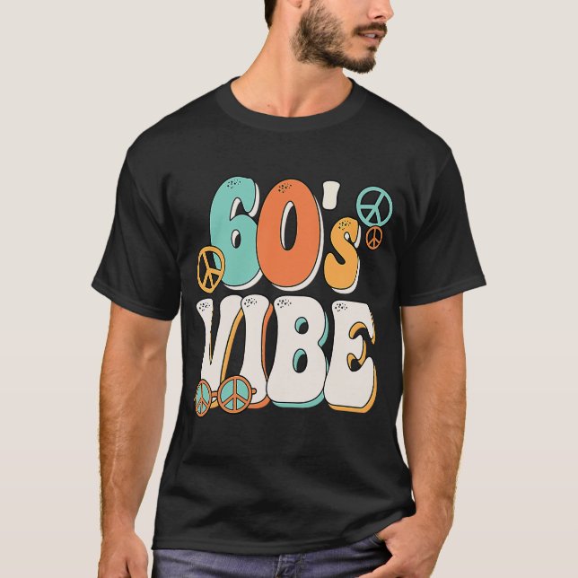T-shirt Costume Vibe des années 60 Costume 60s tenue de fê (Devant)
