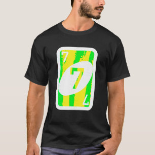 T-shirt Costume vintage Uno Lover 7 Cartes Halloween Match