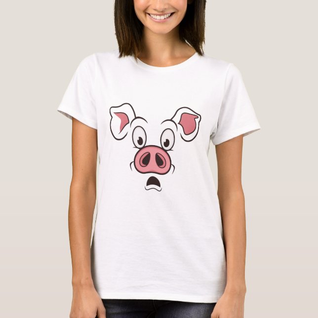 T-shirt Costume visage de porc (Devant)