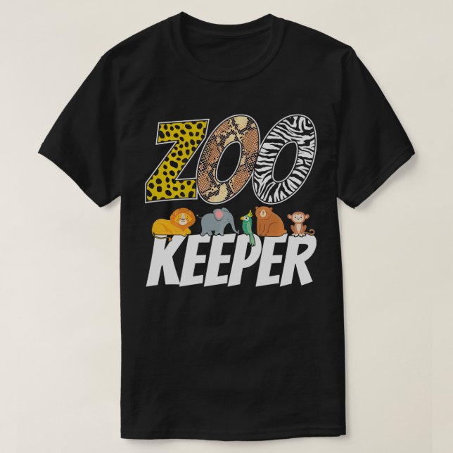 T-shirt Costume Zookeeper African Savanna Zoo Keeper Anima (Design devant)