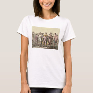 T-shirt Costumes des Mexicains (gravure de couleur)