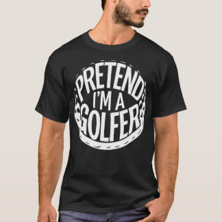 T-shirt Costumes d'Halloween adultes Prétendre que je suis
