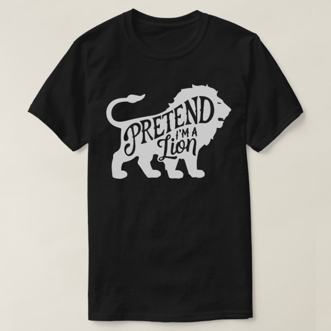 T-shirt Costumes d'Halloween pour adultes Prétendre que je (Design devant)